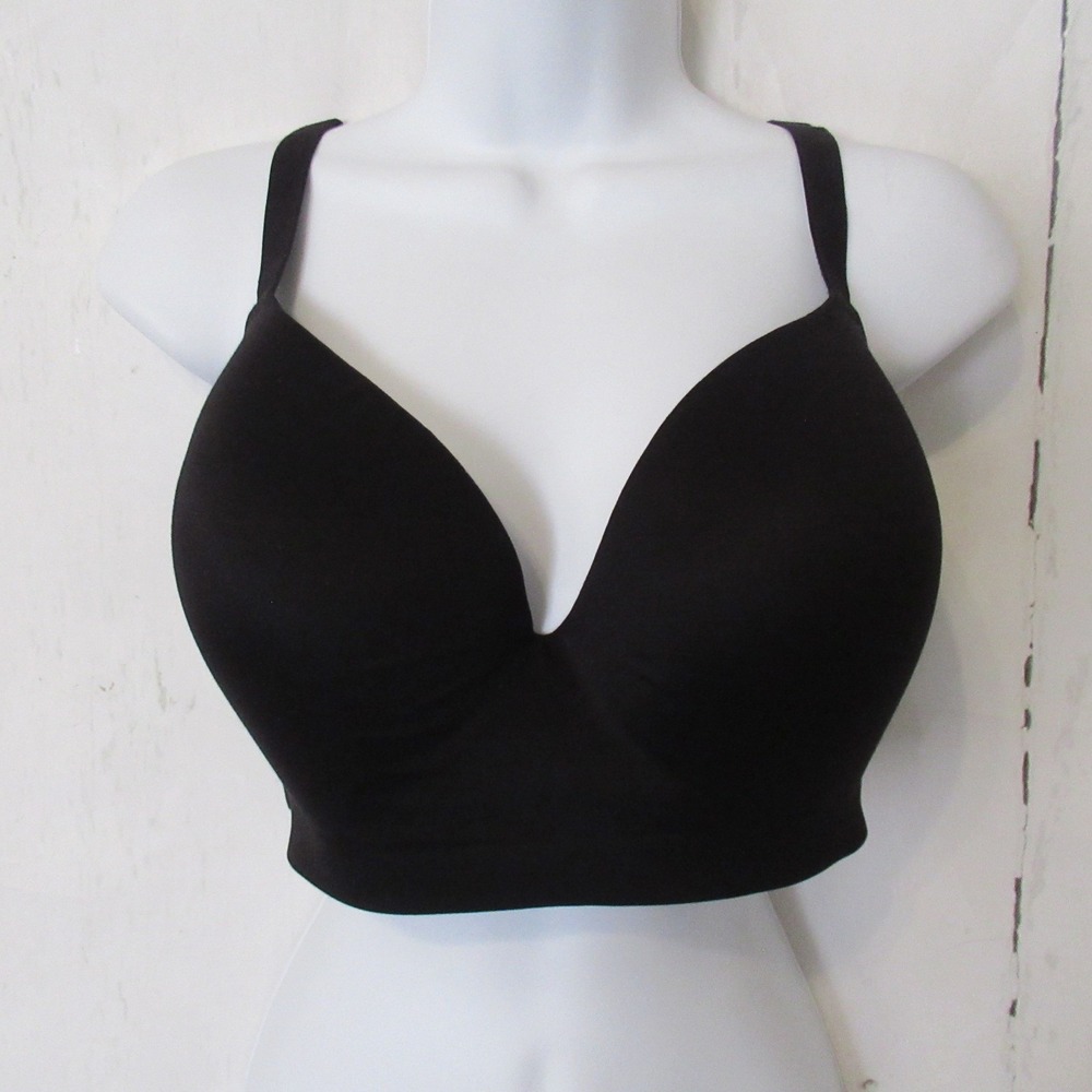 Soma Bra 38DDD Black Enbliss Wireless Full Coverage Bra Back Closure‎ Wire Free